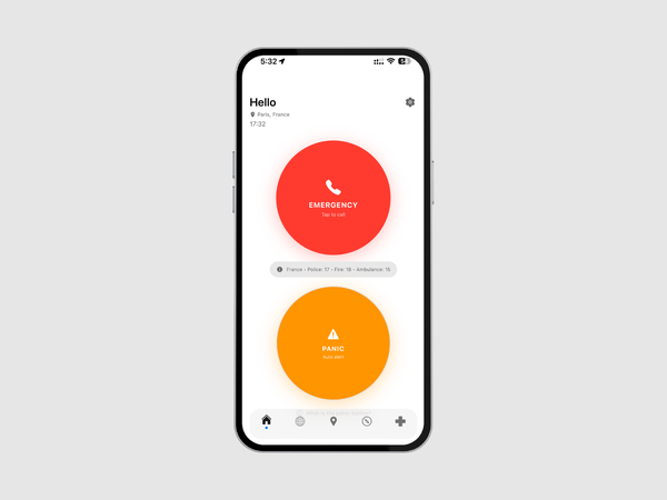 Weelp emergency and panic buttons